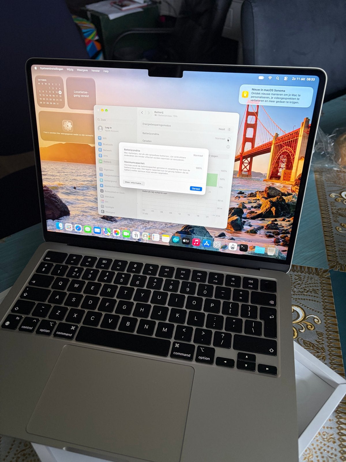MacBook Air M2 (2022) - Zo goed als nieuw- 40 oplaadcycli, Computers en Software, 256 GB, Qwerty, 8 GB, 13 inch