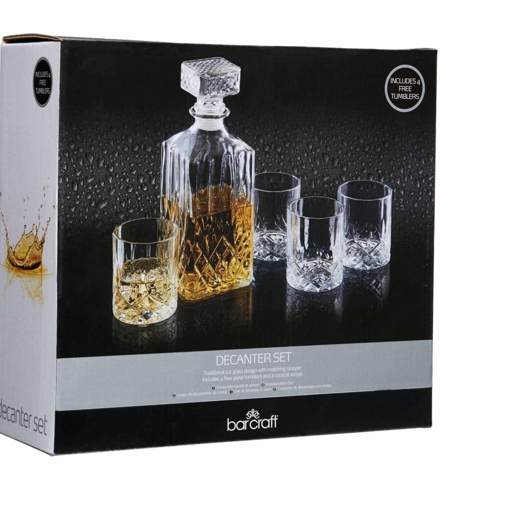BarCraft - Whiskey decanter set
whisky set (5-delig), Ophalen of Verzenden, Nieuw, Overige typen