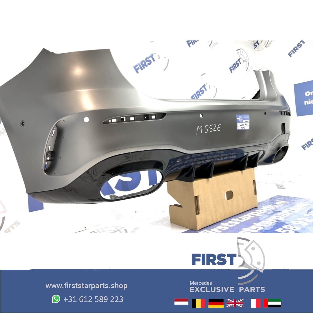 W177 A KLASSE 2022 A45 S AMG ACHTERBUMPER MAT GRIJS Originee, Auto-onderdelen, Carrosserie en Plaatwerk, Gebruikt, -, Ophalen of Verzenden