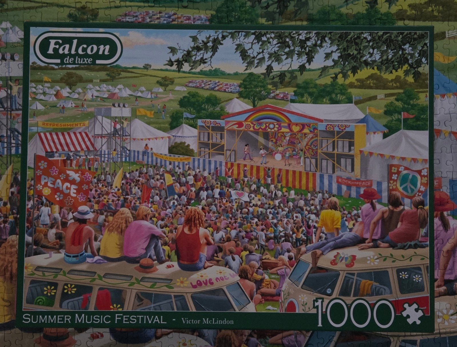Falcon de Luxe puzzel, Hobby en Vrije tijd, Denksport en Puzzels, Ophalen of Verzenden, 500 t/m 1500 stukjes, Zo goed als nieuw