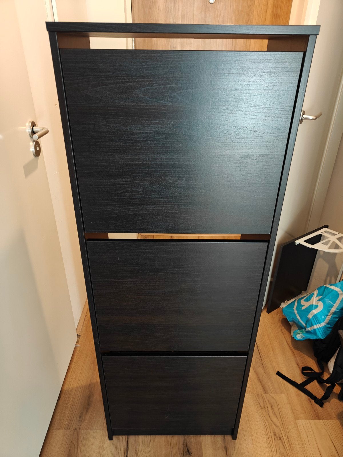NEW-NOT USED IKEA BISSA Schoenenkast 3 vakken zwartbruin, Ophalen of Verzenden, Gebruikt
