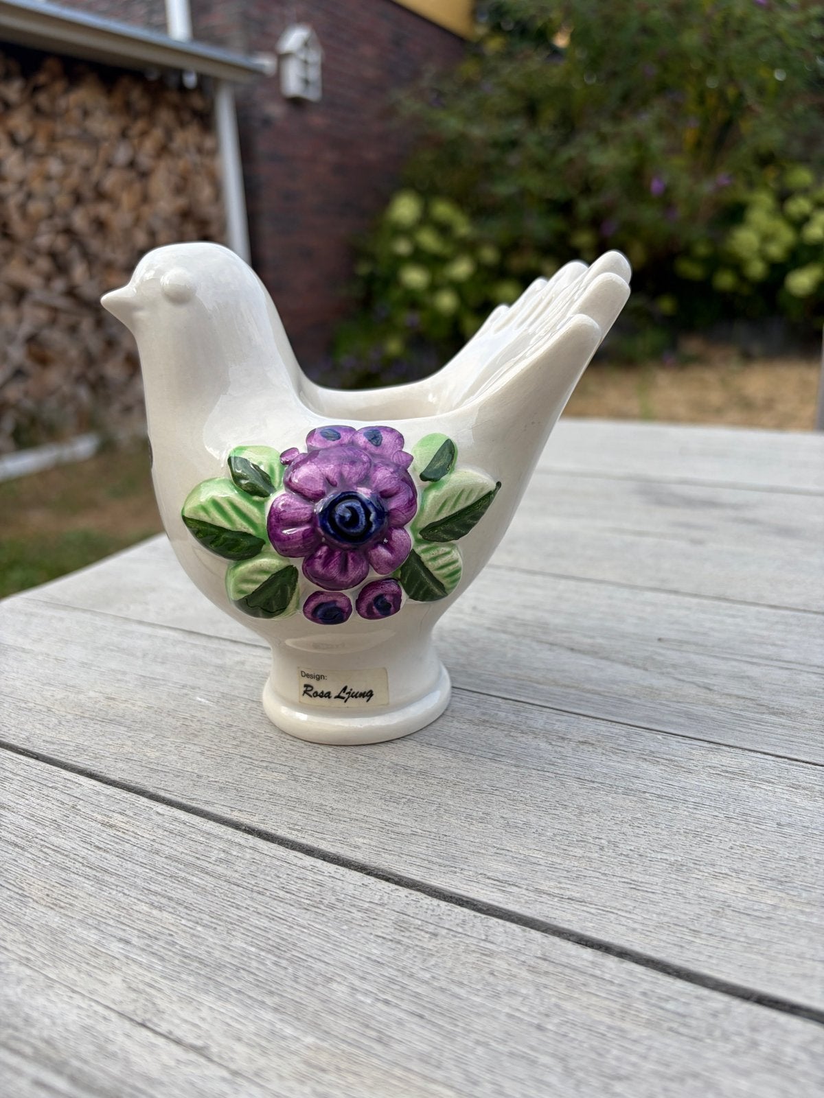 Vogel vaasje van Rosa Ljung Zweden, Ophalen of Verzenden