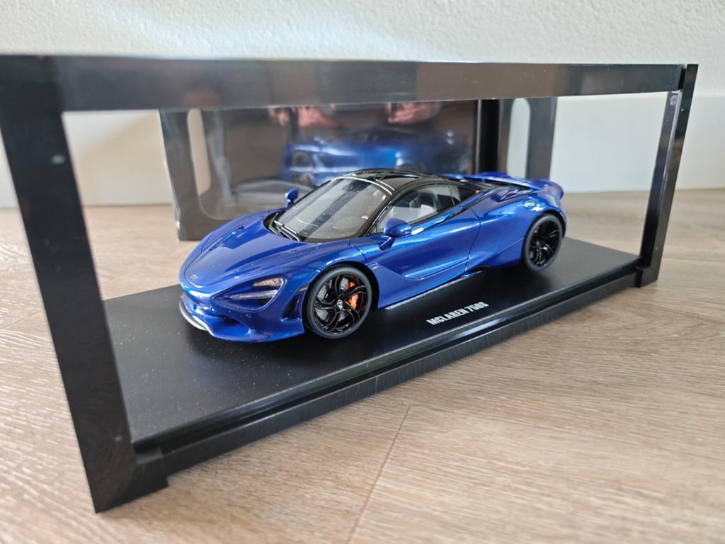 GT Spirit McLaren 750S 2023 blue GT458 nieuw, Ophalen of Verzenden, Nieuw, Auto, Overige merken