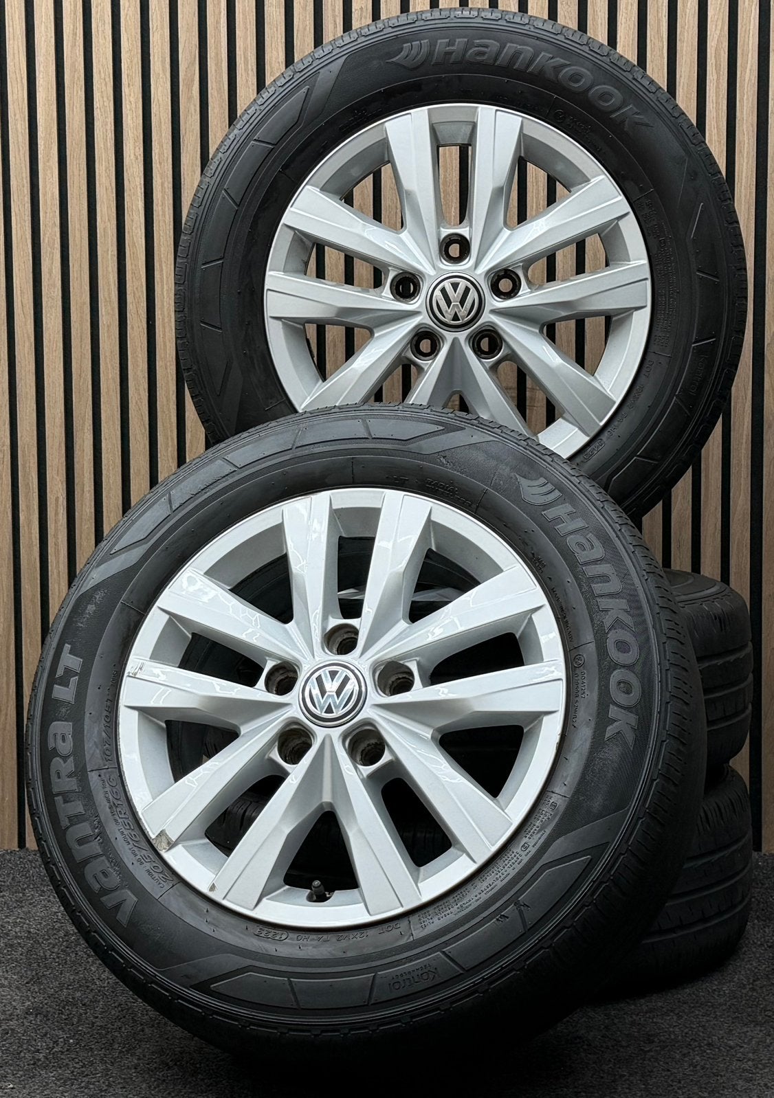 Originele 16 inch VW Transporter T5 T6 Clayton 5x120 Hankook, Ophalen, 16 inch, ., Banden en Velgen