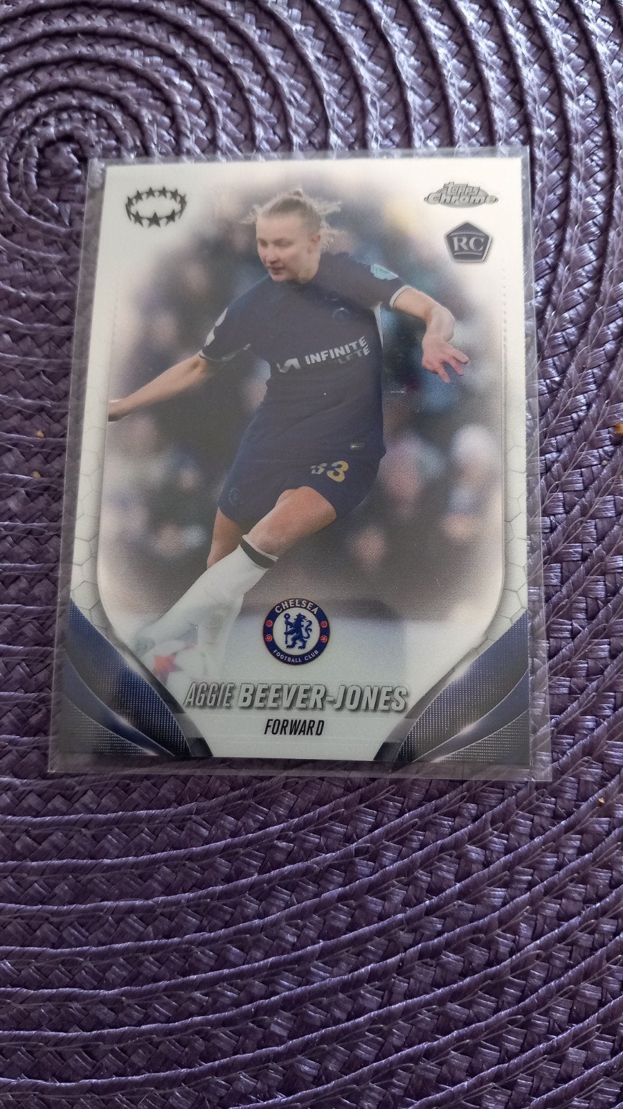 Aggie Beever-Jones Topps Chrome RC Voetbal Spelerskaart, Verzenden, Zo goed als nieuw, Buitenlandse clubs, Spelerskaart
