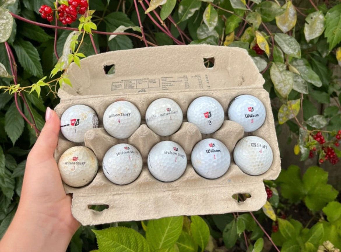 10 wilson golfballen, Sport en Fitness, Ophalen of Verzenden, Zo goed als nieuw