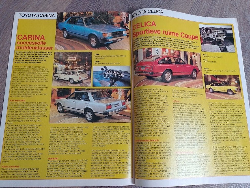 Toyota 1981,Starlet,Corolla,Tercel,Celica etc met prijslijst, Ophalen of Verzenden, Nieuw, Toyota
