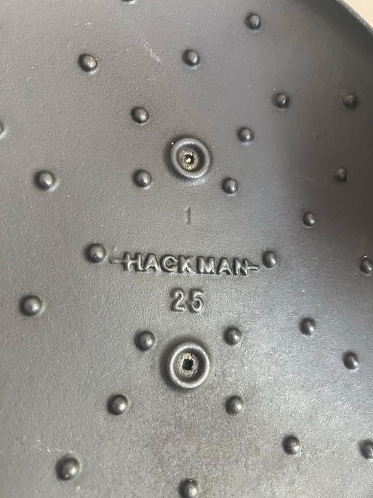 Hackman Gietijzeren Koekenpan met Deksel 25cm, Ophalen of Verzenden, Zo goed als nieuw, Koekenpan of Braadpan, Gietijzer