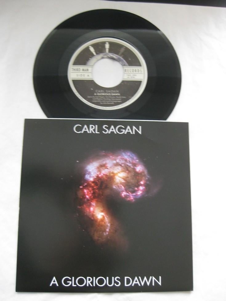 Carl Sagan, A Glorius Dawn 2009 Single sided etched  Ambient, Overige genres, 7 inch, Single, Ophalen of Verzenden