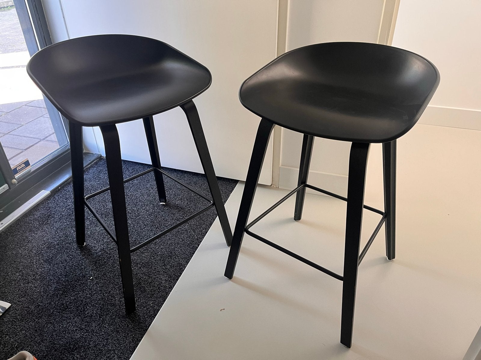 HAY barkrukken - 2 stuks, Ophalen, Gebruikt, Met voetsteun, 60 tot 90 cm