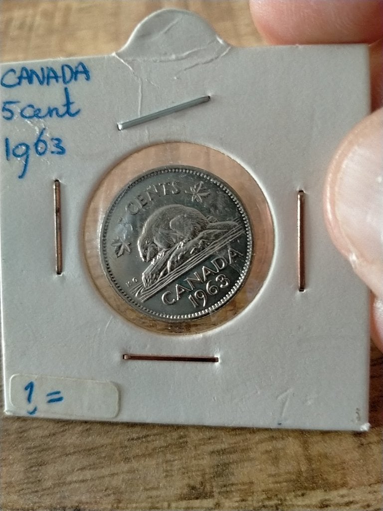 Canada 5 Cent 1963, Verzenden, Noord-Amerika, Losse munt