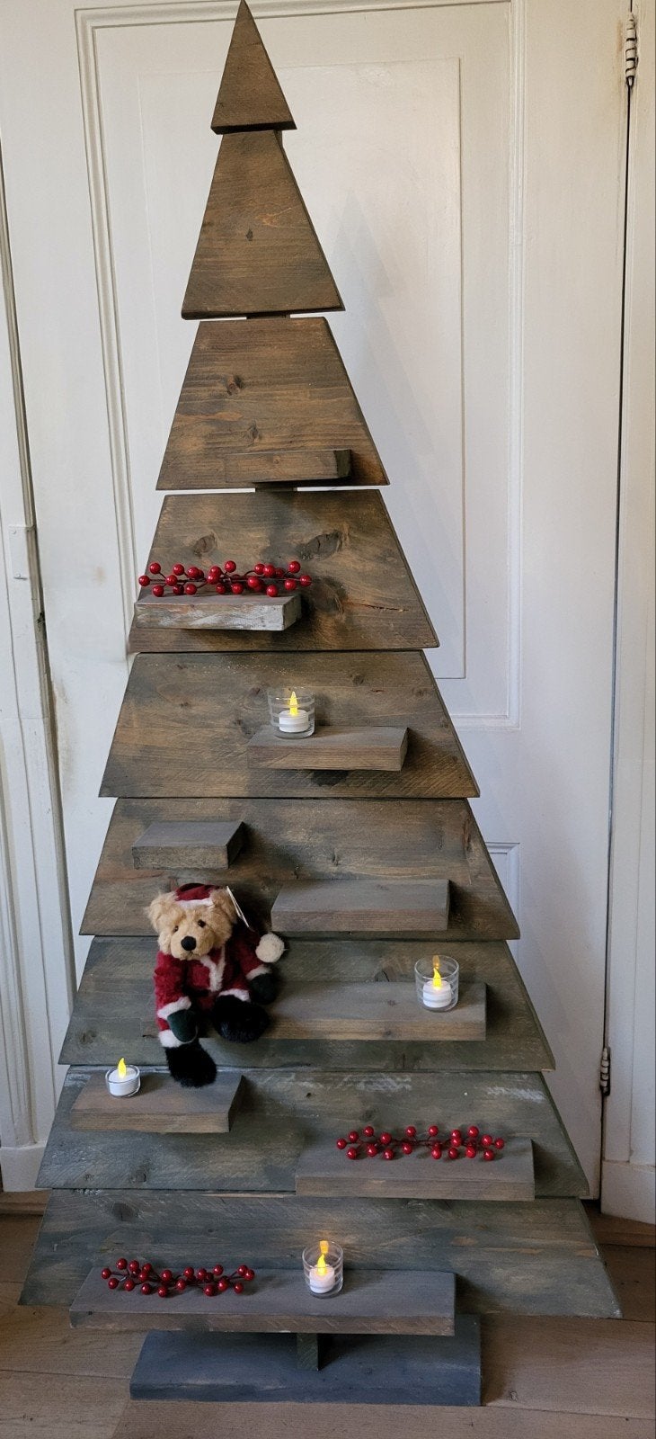Landelijke Steigerhouten Kerstboom - 180cm, Diversen, Ophalen, Zo goed als nieuw