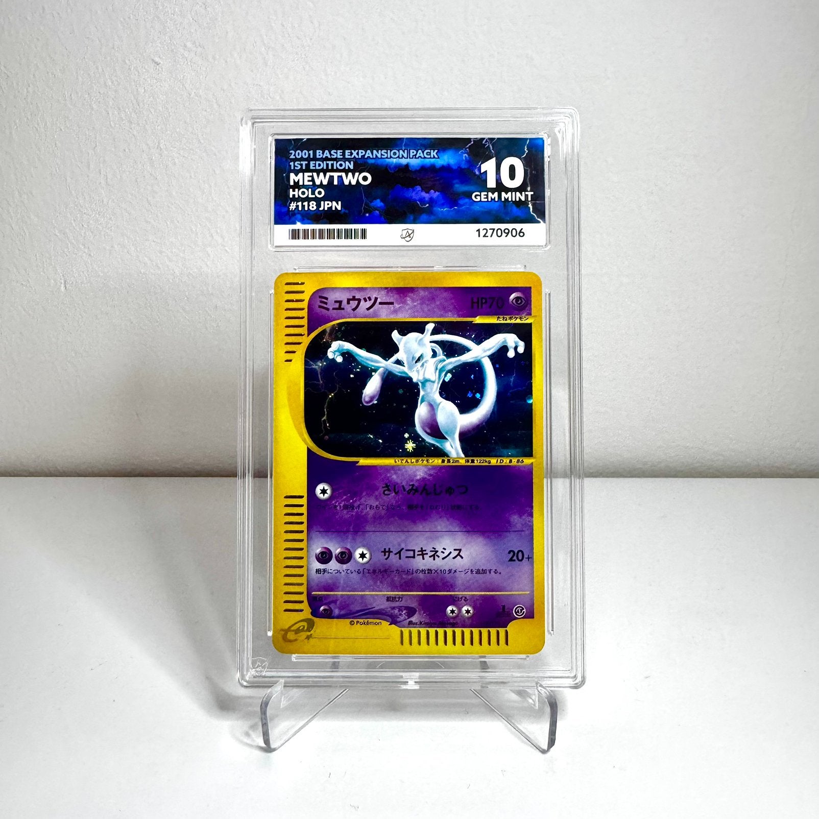 Pokémon Mewtwo 118/128 ACE 10 Expedition 1st Ed, Ophalen of Verzenden, Zo goed als nieuw