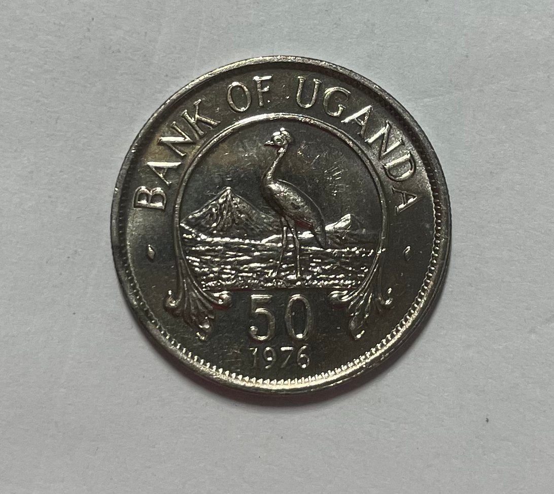 50 cent Oeganda 1976, Ophalen of Verzenden, Overige landen