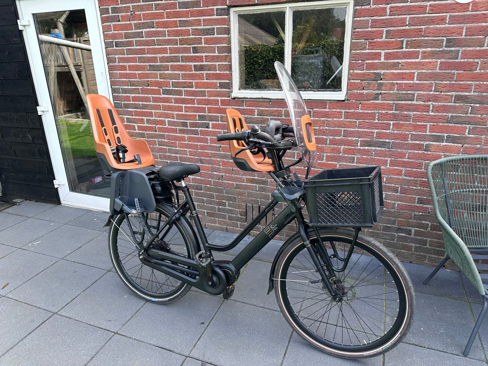 Mooie e-bike met kinderzitjes!, Overige merken, Gebruikt, Ophalen of Verzenden, 51 tot 55 cm