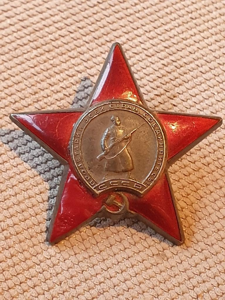 Russische Orde van de Rode Ster - WO2 USSR Medaille, Ophalen of Verzenden, Overige gebieden, Lintje, Medaille of Wings
