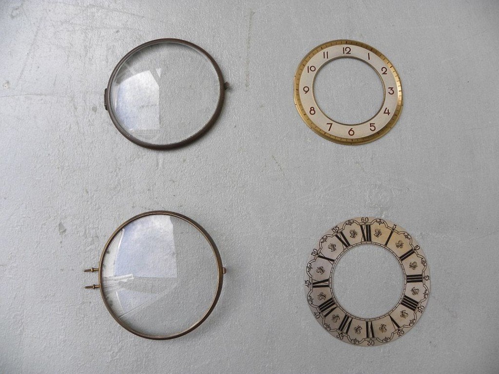 Wijzerplaten, cijferringen, glasdeksels serie 11, Ophalen of Verzenden