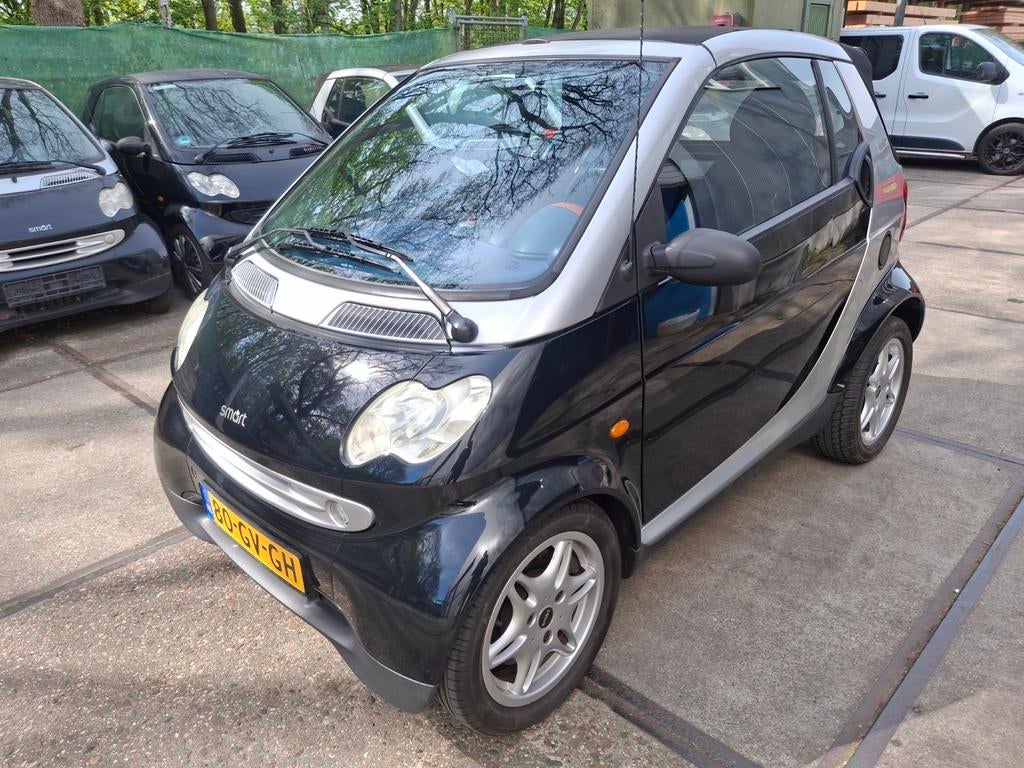 Smart fortwo 0.6 40KW Cabrio AUT 2001 Grijs, Auto's, Automaat, 54 pk, 18 €/maand, Cabriolet