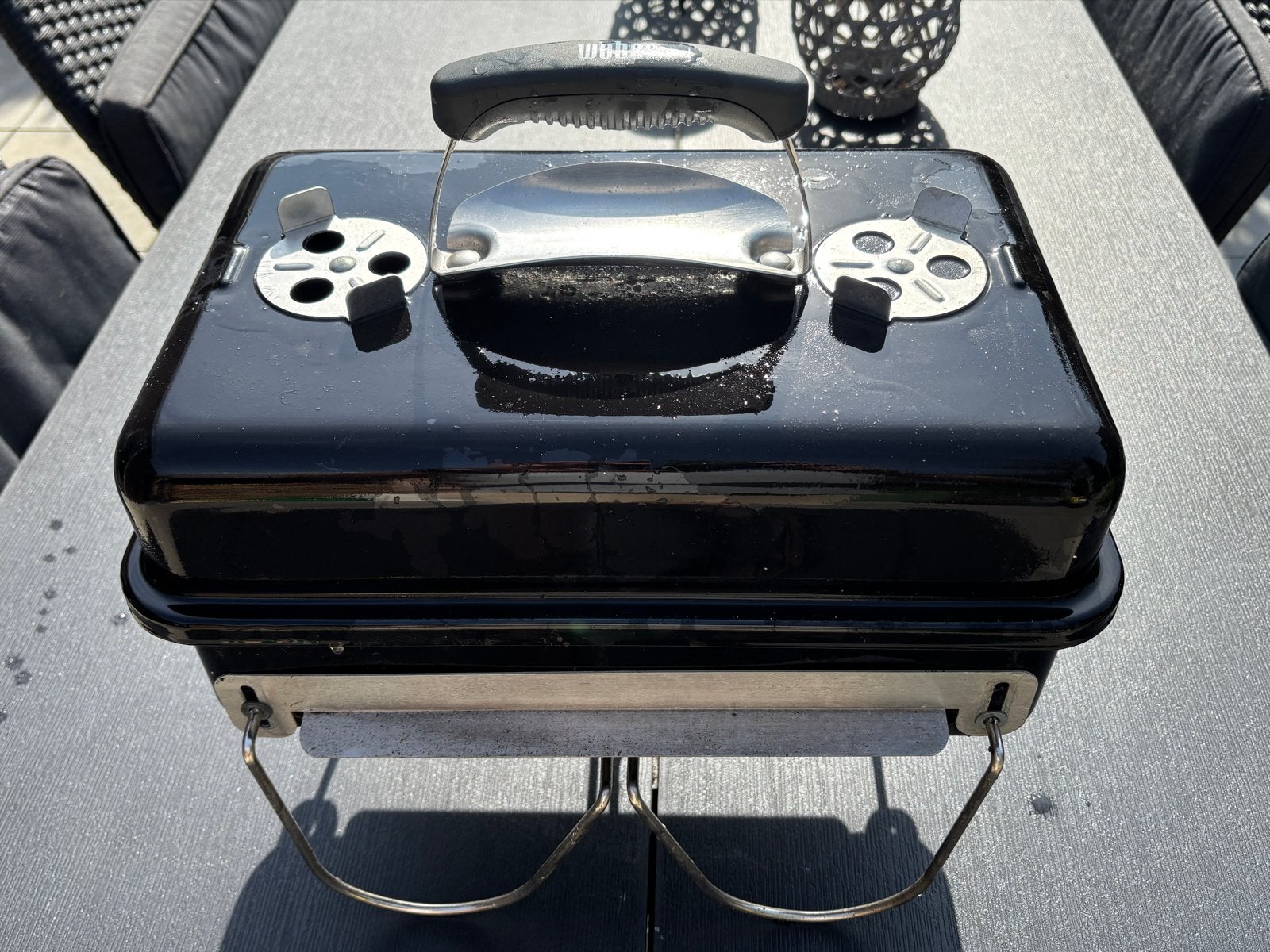 Weber Go-Anywhere Houtskool BBQ - Draagbare Barbecue, Tuin en Terras, Ophalen of Verzenden, Gebruikt