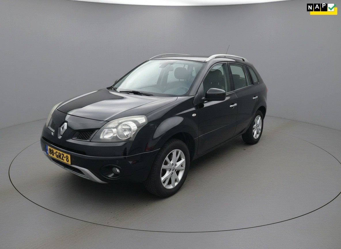 Renault Koleos 2.5 Dynamique Pack, Clima, Cruise, Trekhaak,, Voorwielaandrijving, Gebruikt, Zwart, 4 cilinders