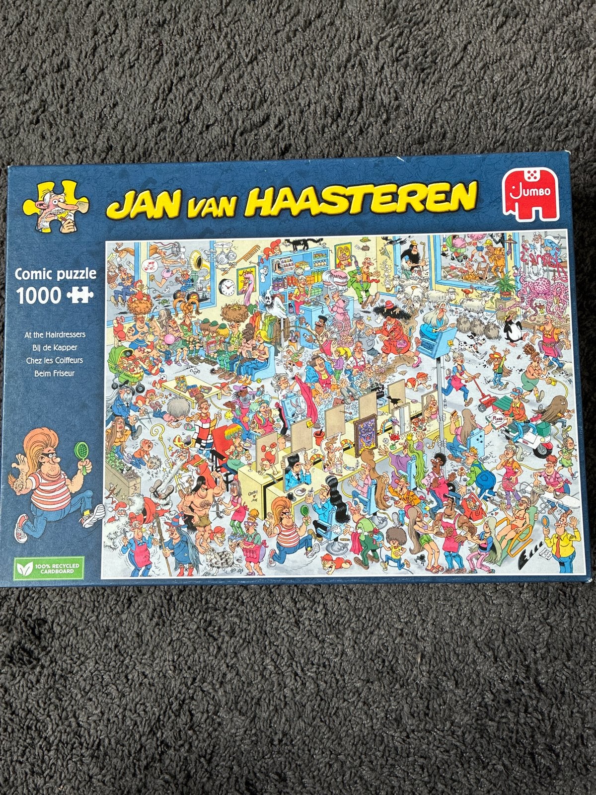 Jan van Haasteren puzzel - Bij de Kapper (1000 stukjes), Ophalen, 500 t/m 1500 stukjes, Zo goed als nieuw, Legpuzzel