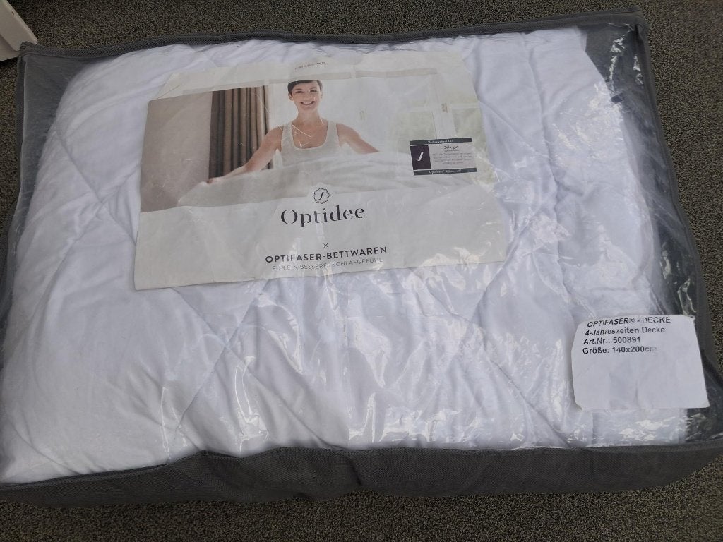 Optidee 4-seizoenen dekbed 1 persoons 140x200cm, Huis en Inrichting, Slaapkamer | Beddengoed, Zo goed als nieuw, Deken of Dekbed