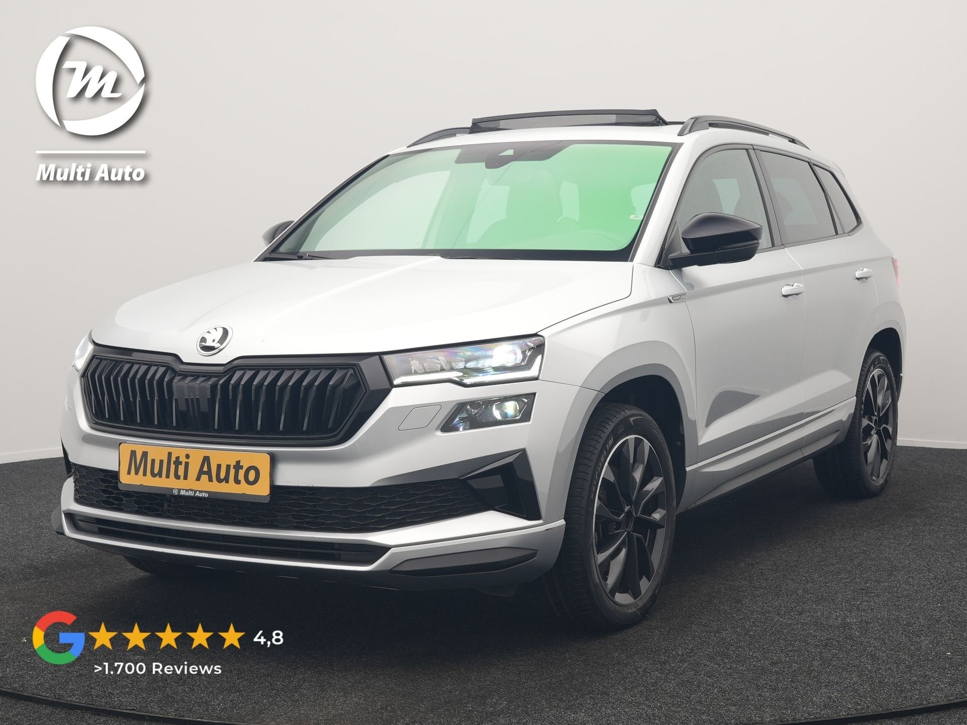 Skoda Karoq 1.5 TSI ACT Sportline Facelift Model 150pk DSG D, Zwart, 4 cilinders, 1317 kg, Bedrijf