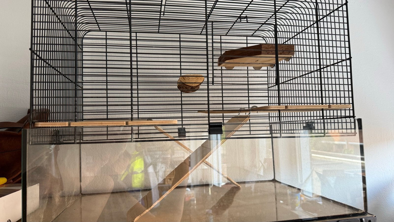 Gerbrilarium knaagdieren kooi, Dieren en Toebehoren, Kooi, Gebruikt, Minder dan 75 cm, Hamster
