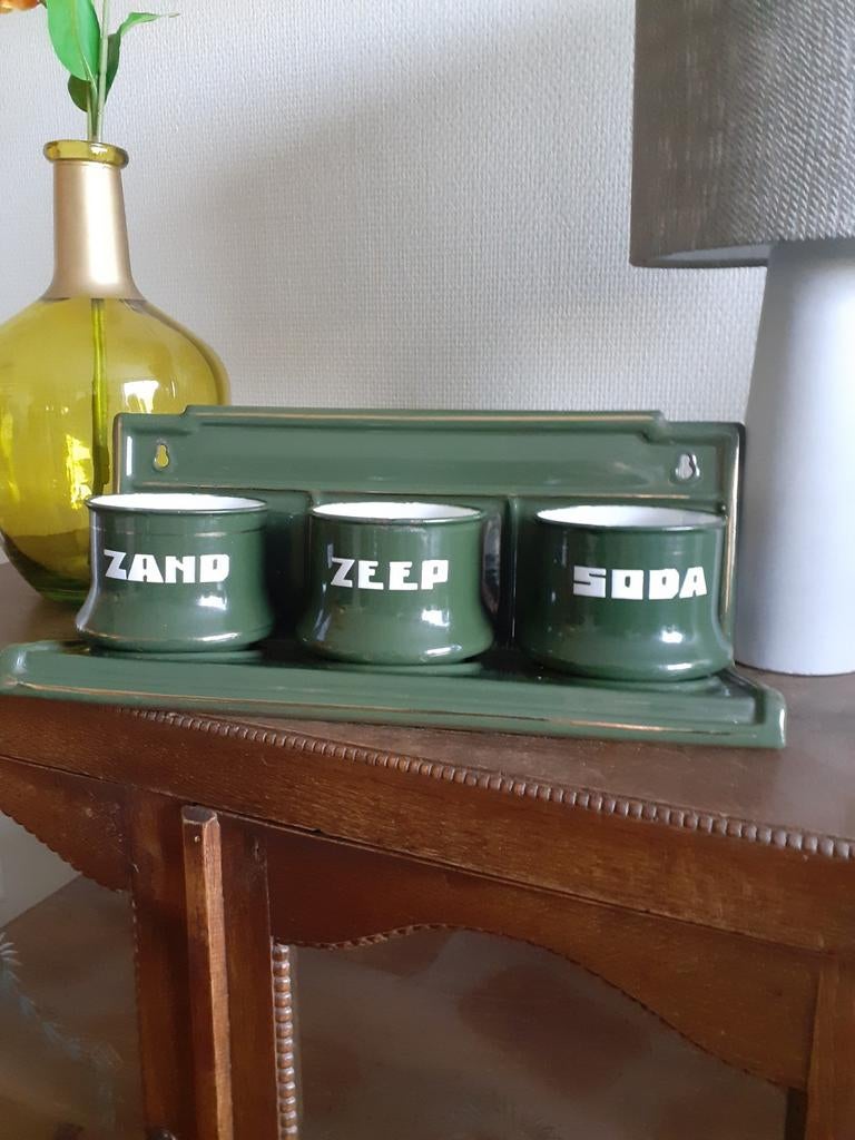 Zand zeep soda set in nette staat., Ophalen of Verzenden