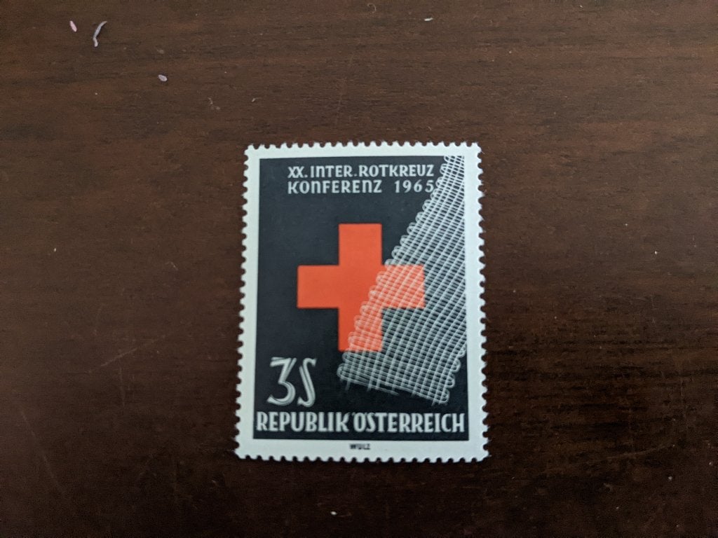 OOSTENRIJK 1965; zegel RODE KRUIS, Postzegels en Munten, Verzenden, Postfris