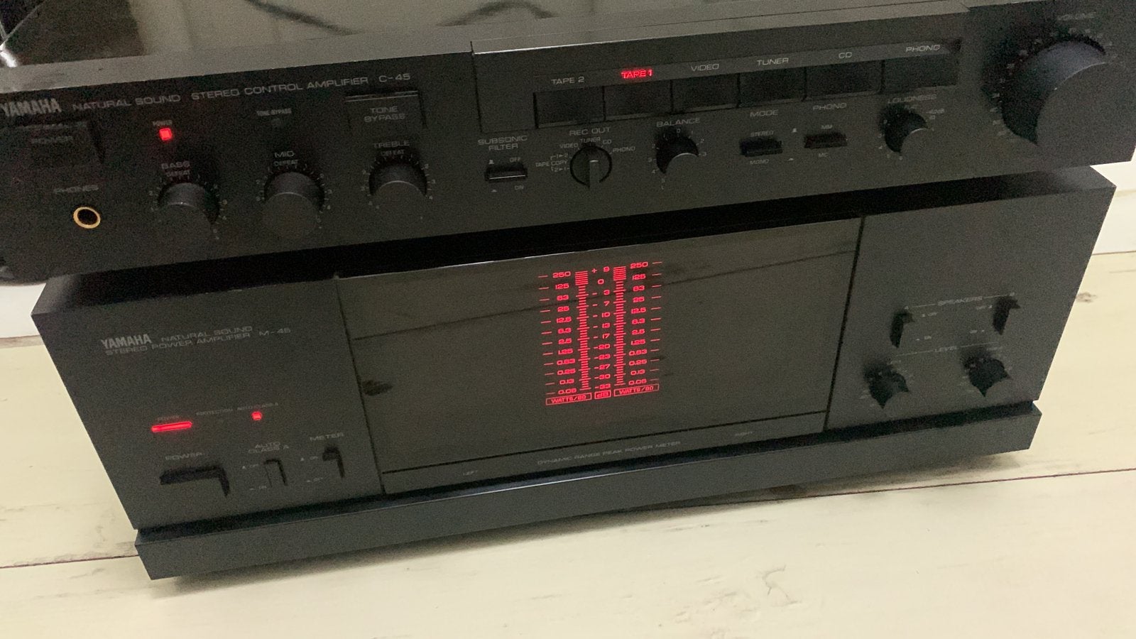 Yamaha m45 en c45 met wii ultra streamer en cd, Ophalen, Zo goed als nieuw, Speakers, Overige merken