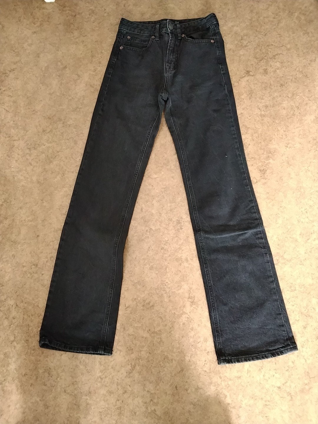 Stradivarius flared jeans maat 34 / 2 stuks zwart & grijs, Zwart, Ophalen of Verzenden, Zo goed als nieuw, W27 (confectie 34) of kleiner
