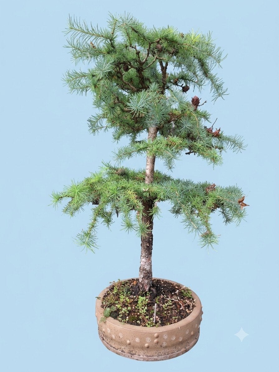Oude bonsai Larix, Ophalen, Overige soorten, Halfschaduw