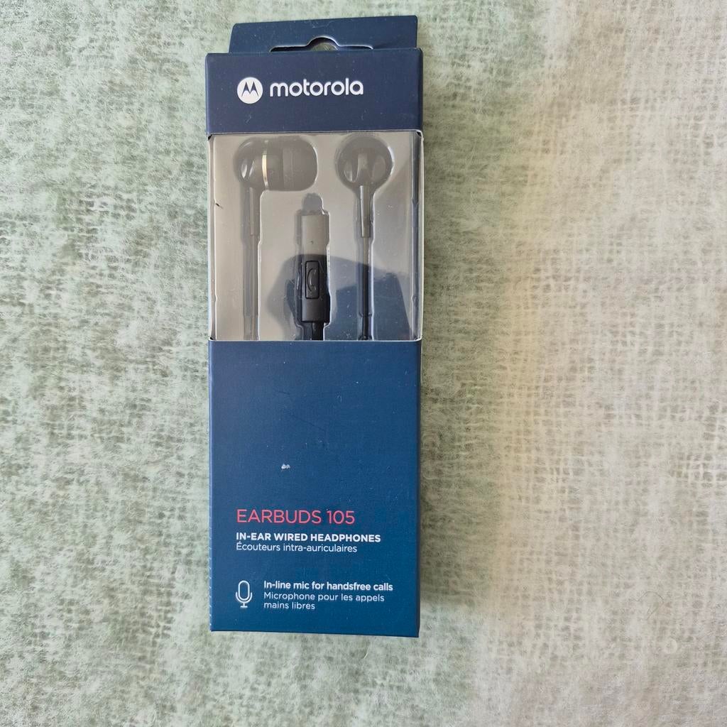 Nieuwe Motorola Earbuds 105 - In-ear bedrade koptelefoon, Ophalen of Verzenden, Nieuw, Overige merken