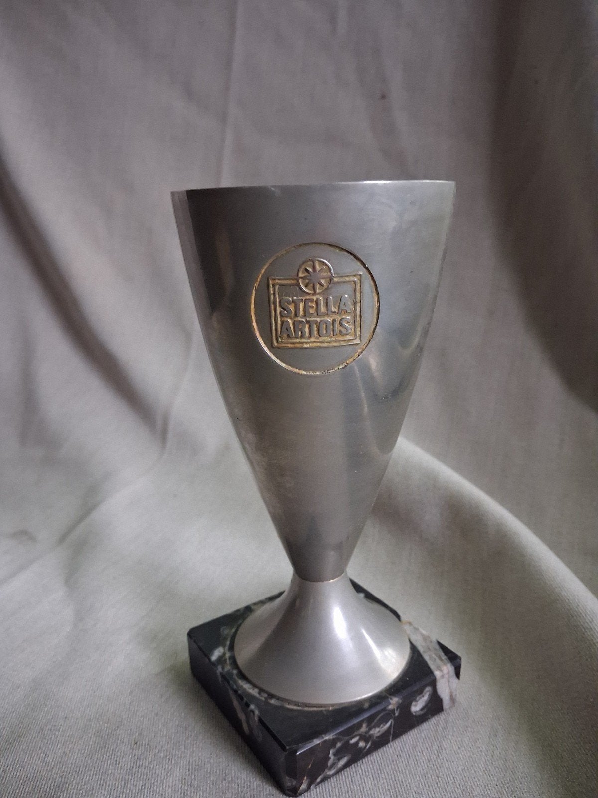 Retro, vintage "Stella Artois" trofee, beker, Ophalen of Verzenden, Zo goed als nieuw, Glas of Glazen, Overige merken