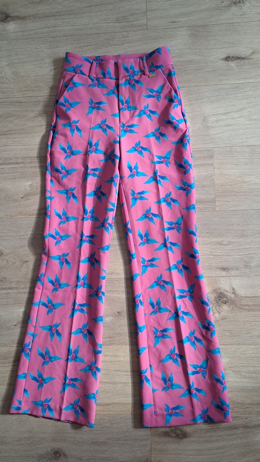 Nieuwe POM Amsterdam broek pantalon 34 XS origami Nieuw!, POM Amsterdam, Nieuw, Ophalen of Verzenden, Roze