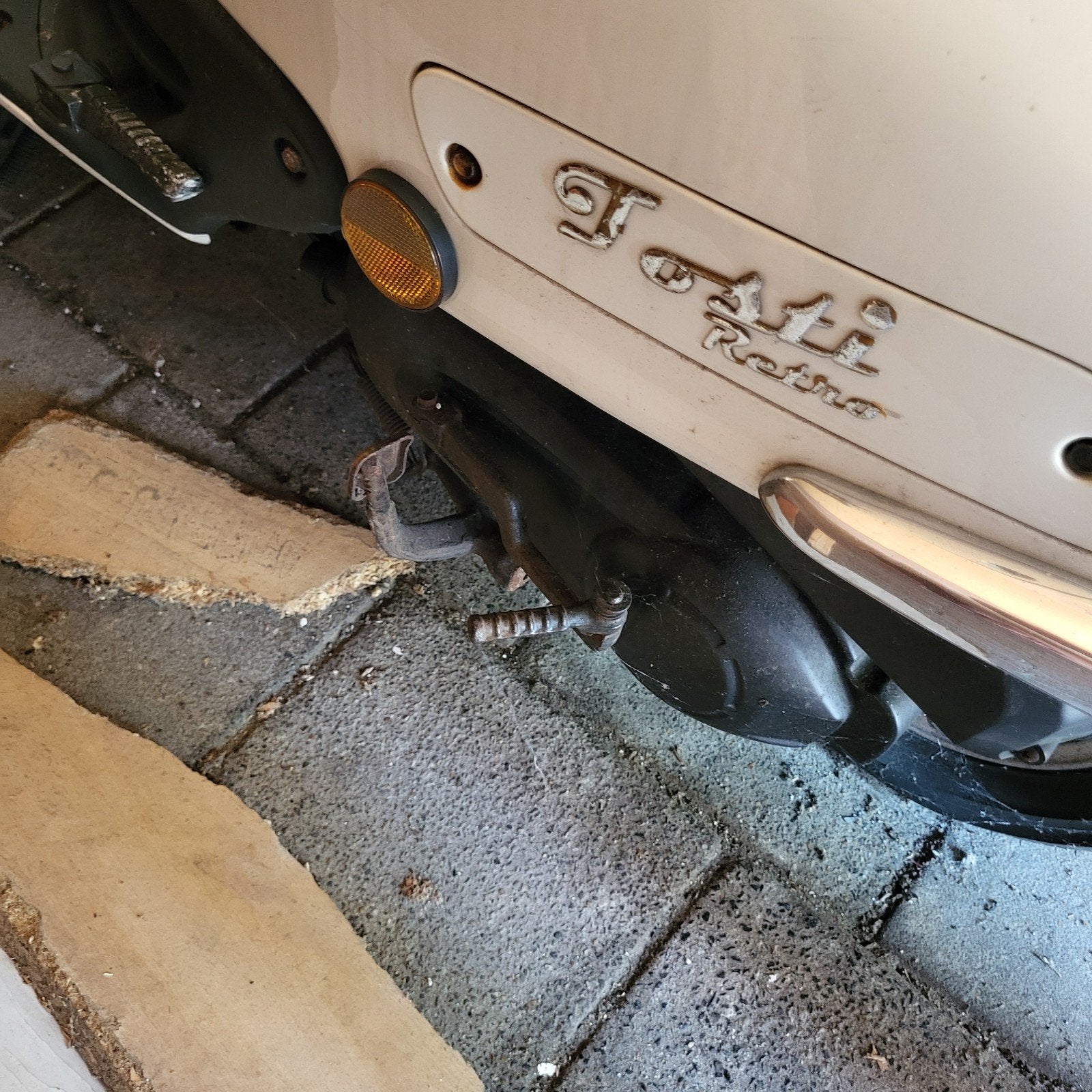 Tosti Retro Scooter - Wit, Goed Onderhouden, Fietsen en Brommers, Snorfietsen en Snorscooters, Ophalen of Verzenden, Gebruikt