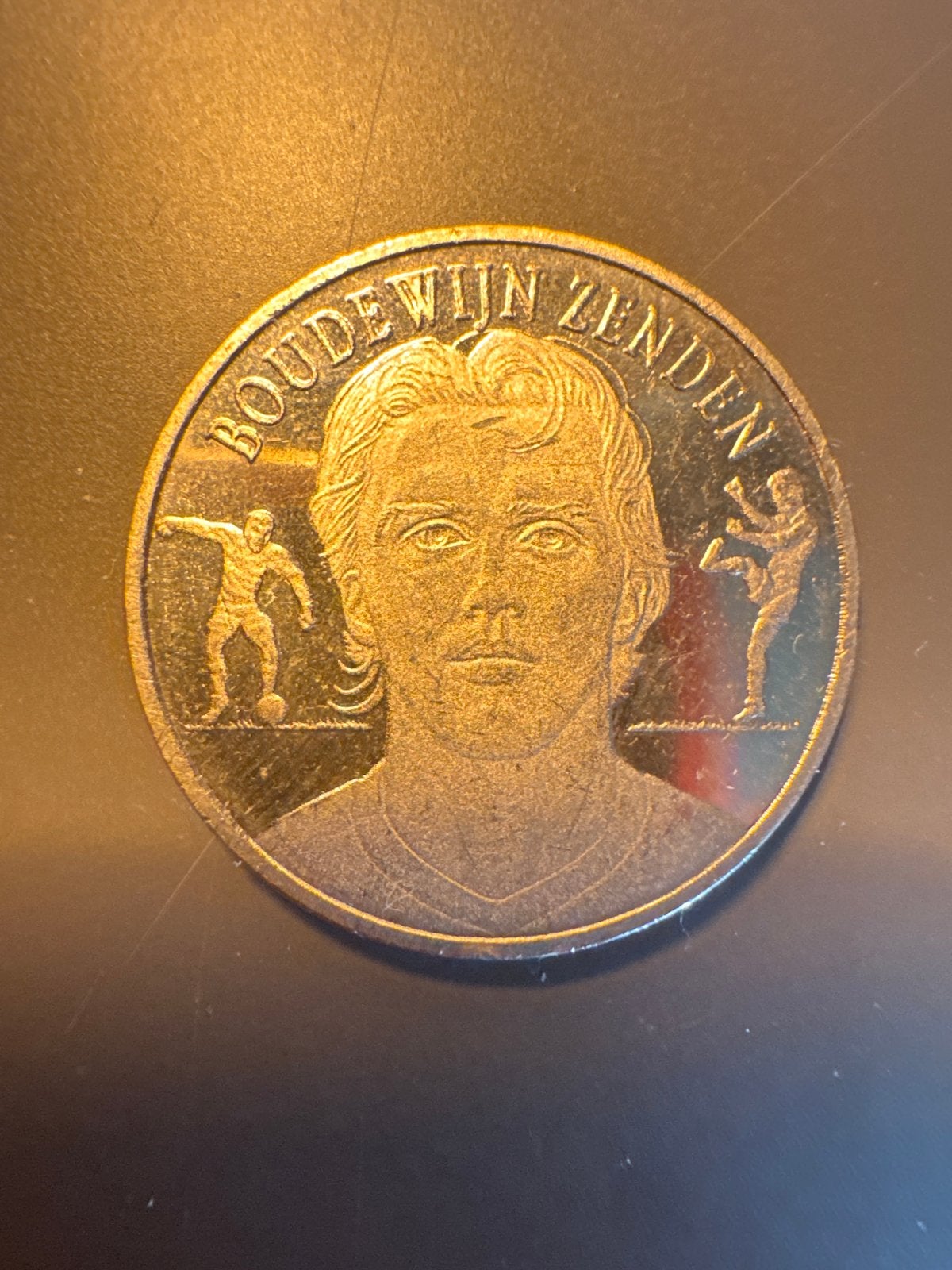 Boudewijn Zenden Oranje 2000 KNVB Munt, Ophalen of Verzenden, Koningin Beatrix, Overige waardes, Losse munt