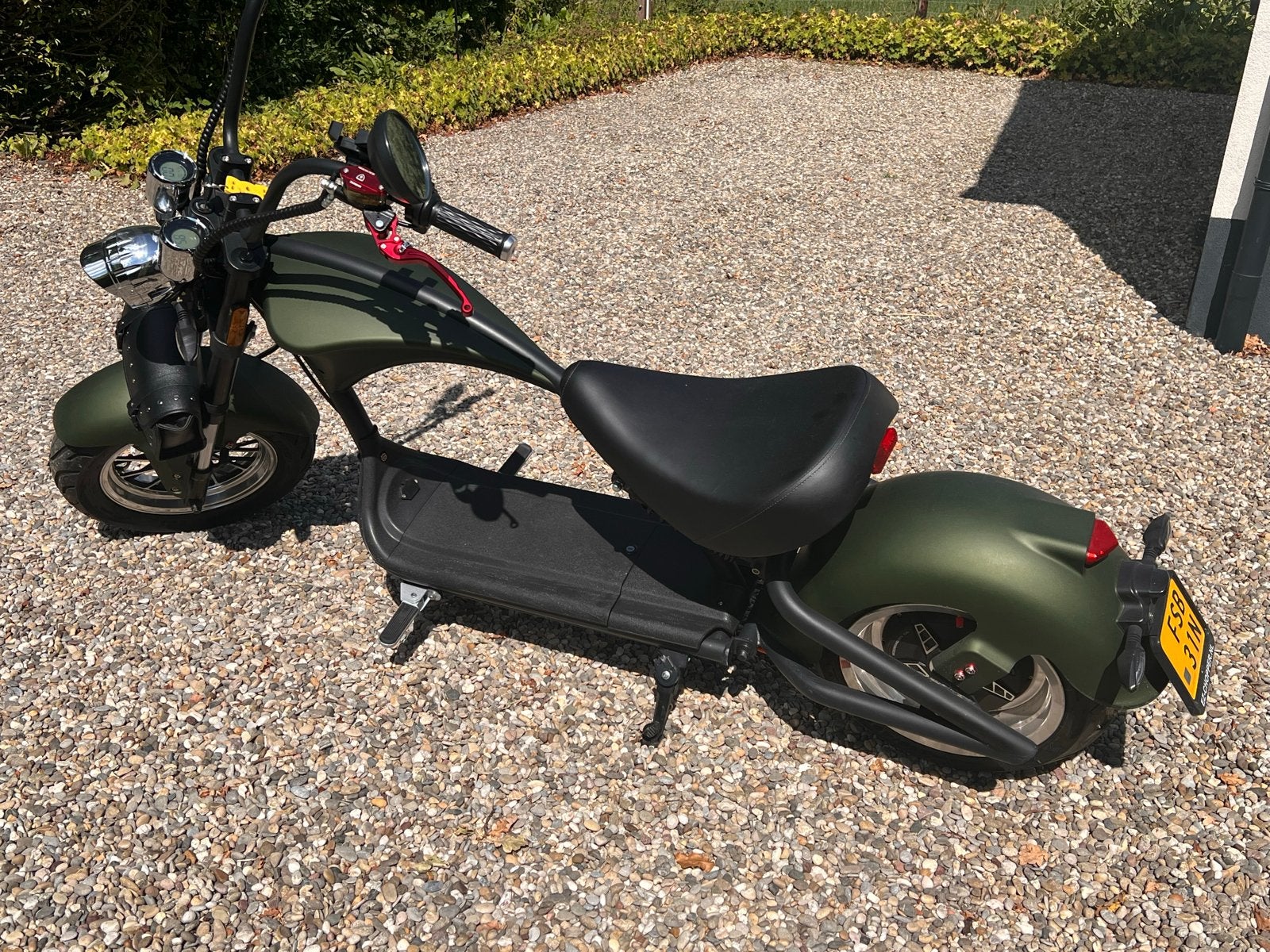Elektrische Chopper Mangosteen M1P matgroen, Zo goed als nieuw, 59 cm of meer, 50 km per accu of meer, Ophalen