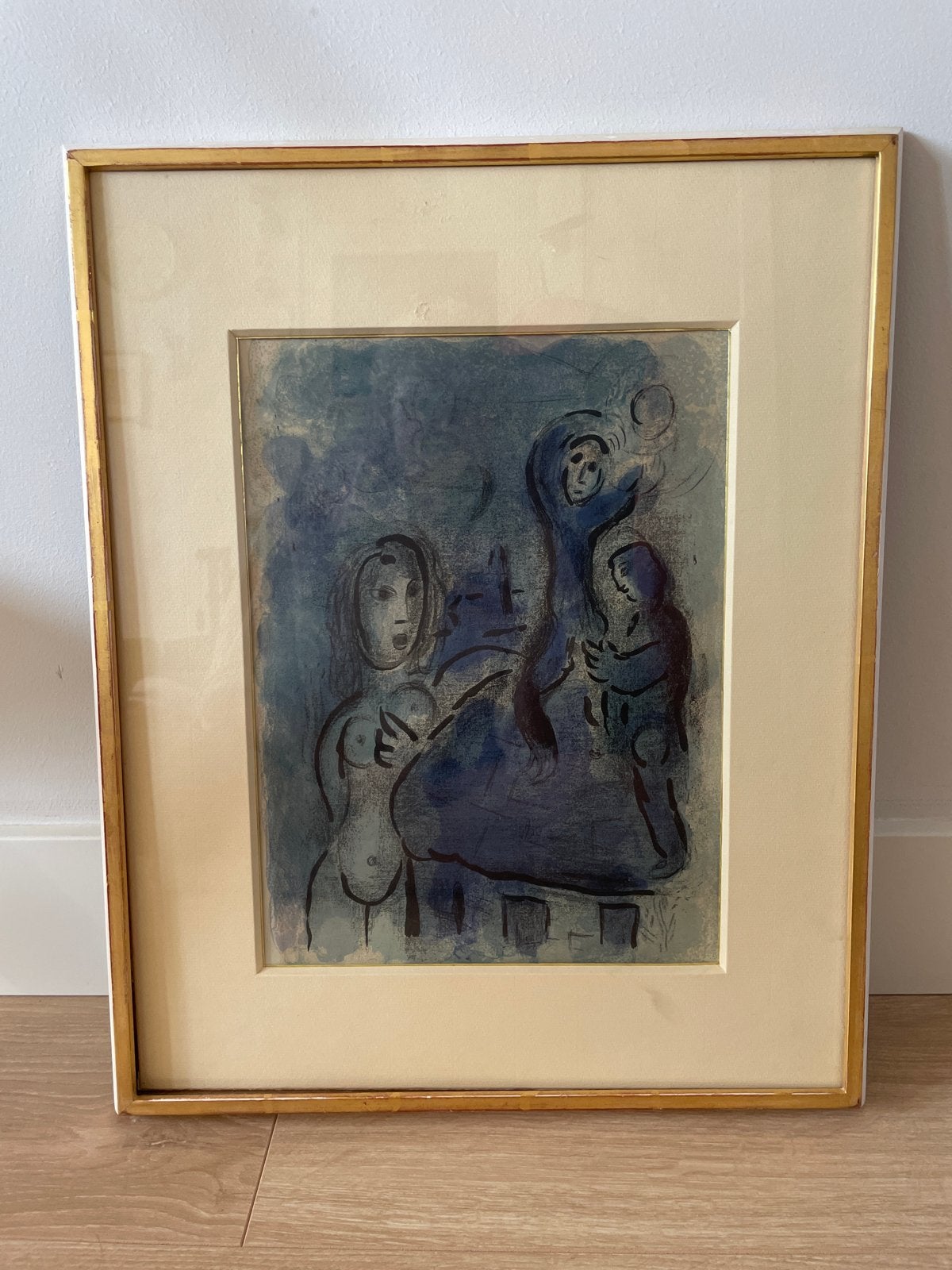 Marc Chagall - Rahab und die Kundschafter von Jericho, Ingelijst, Ophalen of Verzenden, Overige onderwerpen, Lithografie