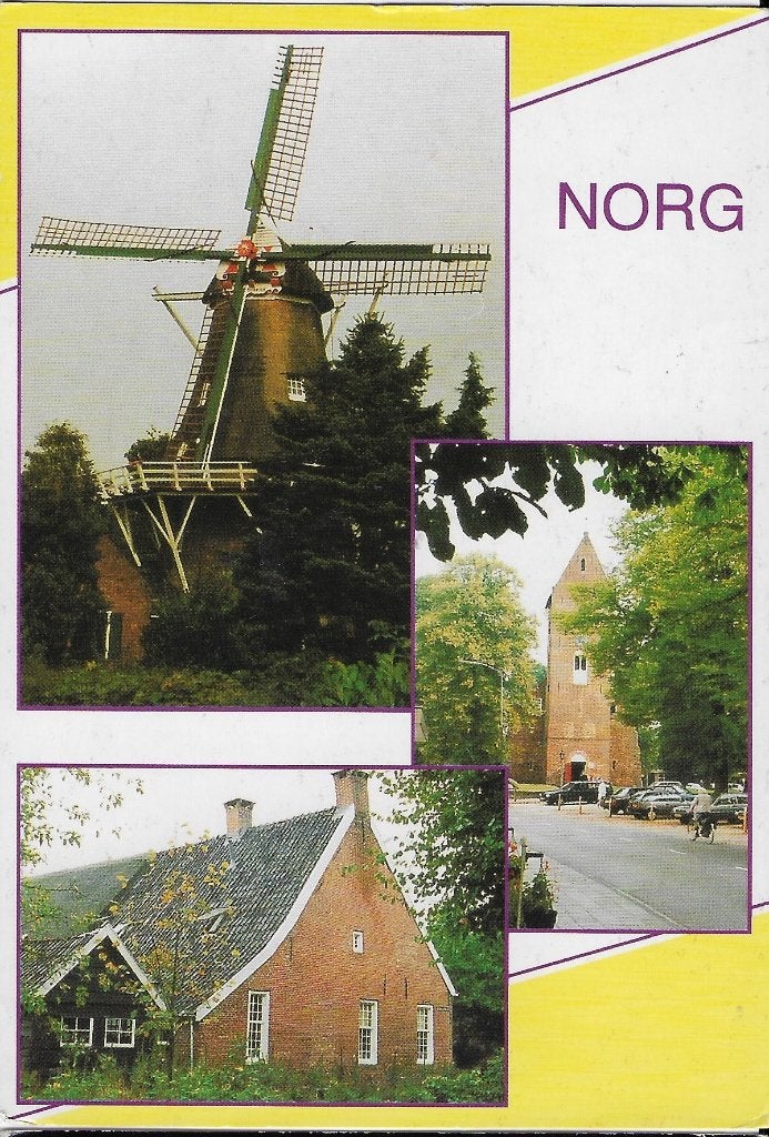 Y27 Gelopen ansichtkaart Norg, Ophalen of Verzenden, 1980 tot heden, Gelopen