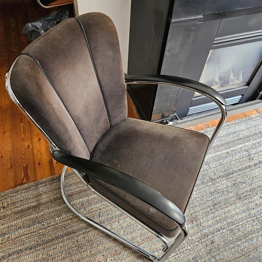 Gispen 412 feauteuil zwart, Huis en Inrichting, Stoelen, Ophalen, Gebruikt, Zwart, Stof