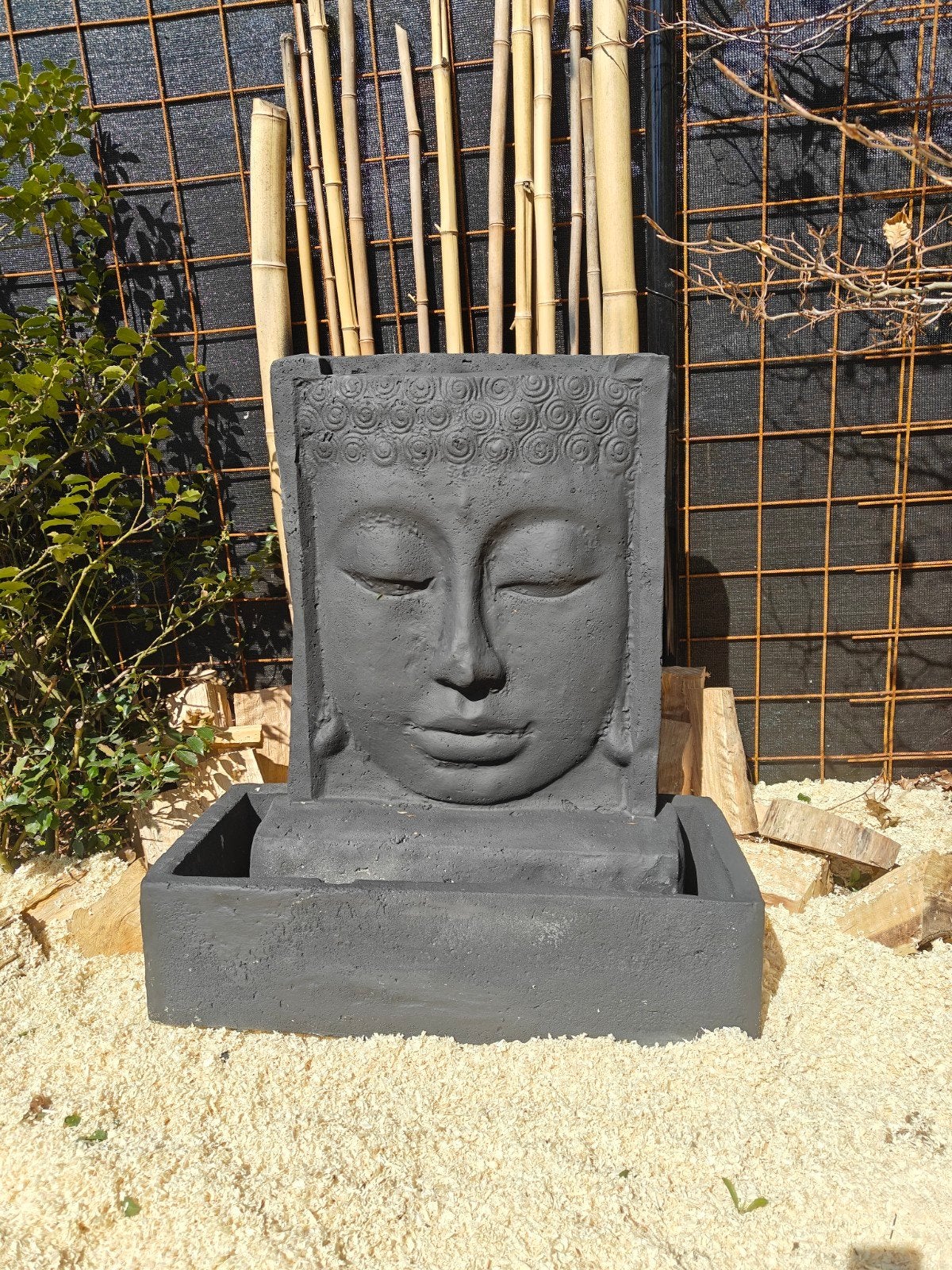 Mooie grote oosterse Buddha fontein water ornament beton, Tuin en Terras, Waterpartijen en Fonteinen, Ophalen of Verzenden