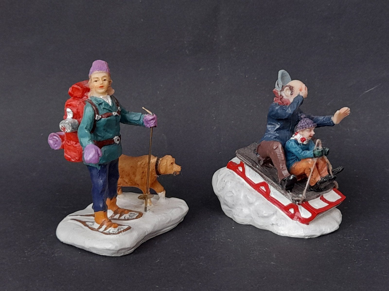 lemax kerst figuur f36 kerstdorp winterdorp ski sneeuw, Verzenden