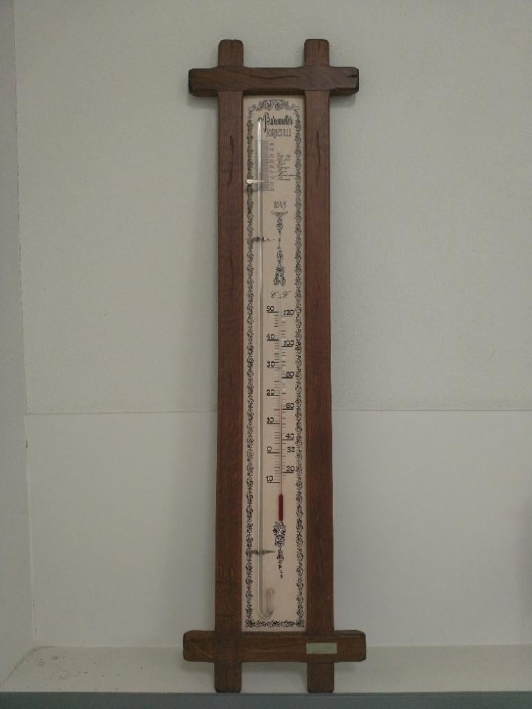 Barometer / thermometer, Ophalen, Gebruikt, Barometer