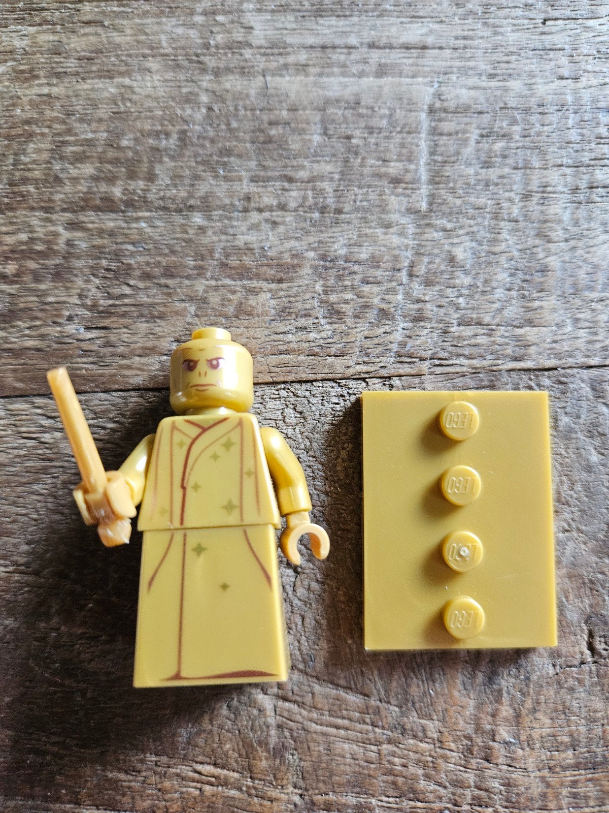 Lego Harry Potter Gouden Voldemort Minifiguur 20 Jaar, Verzenden, Zo goed als nieuw