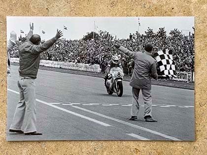 Org zw/w foto 20x30 cm Jack Middelburg TT Assen 28-06-1980, Verzenden, Nieuw, Motoren
