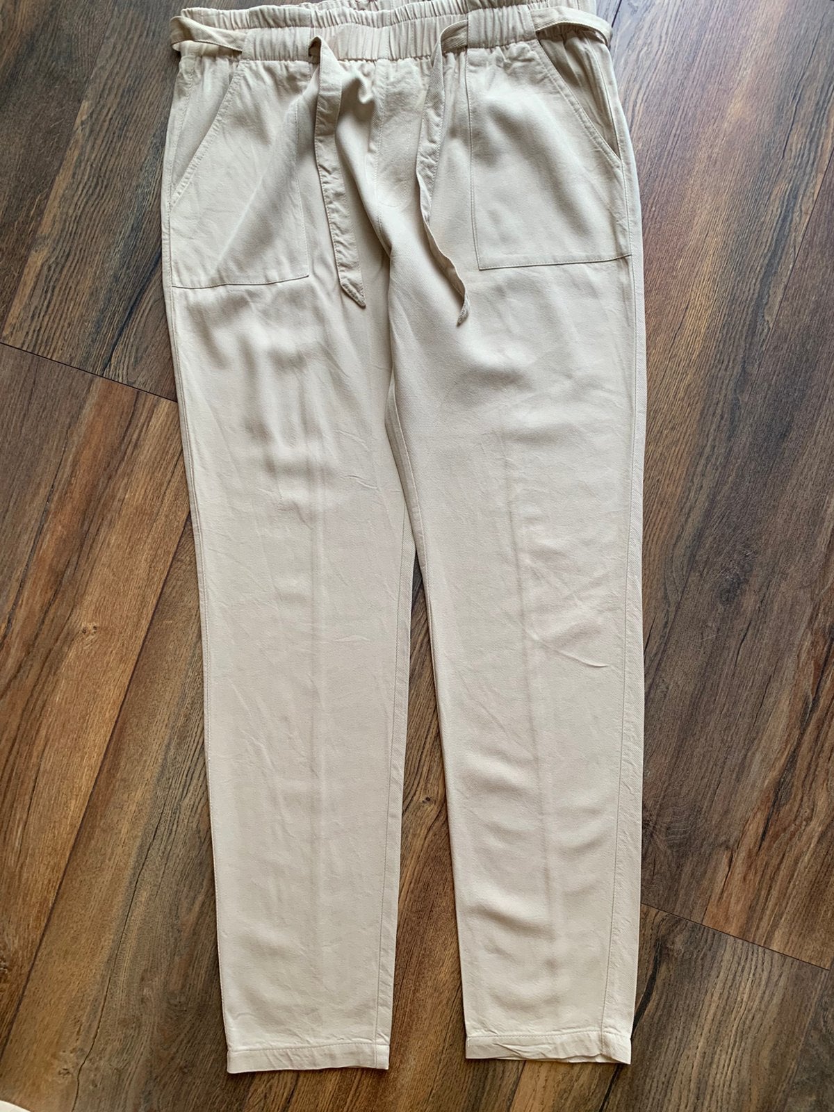 NickJean Amsterdam damesbroek 38 beige met elastiek, Maat 38/40 (M), Beige, Ophalen of Verzenden, Zo goed als nieuw