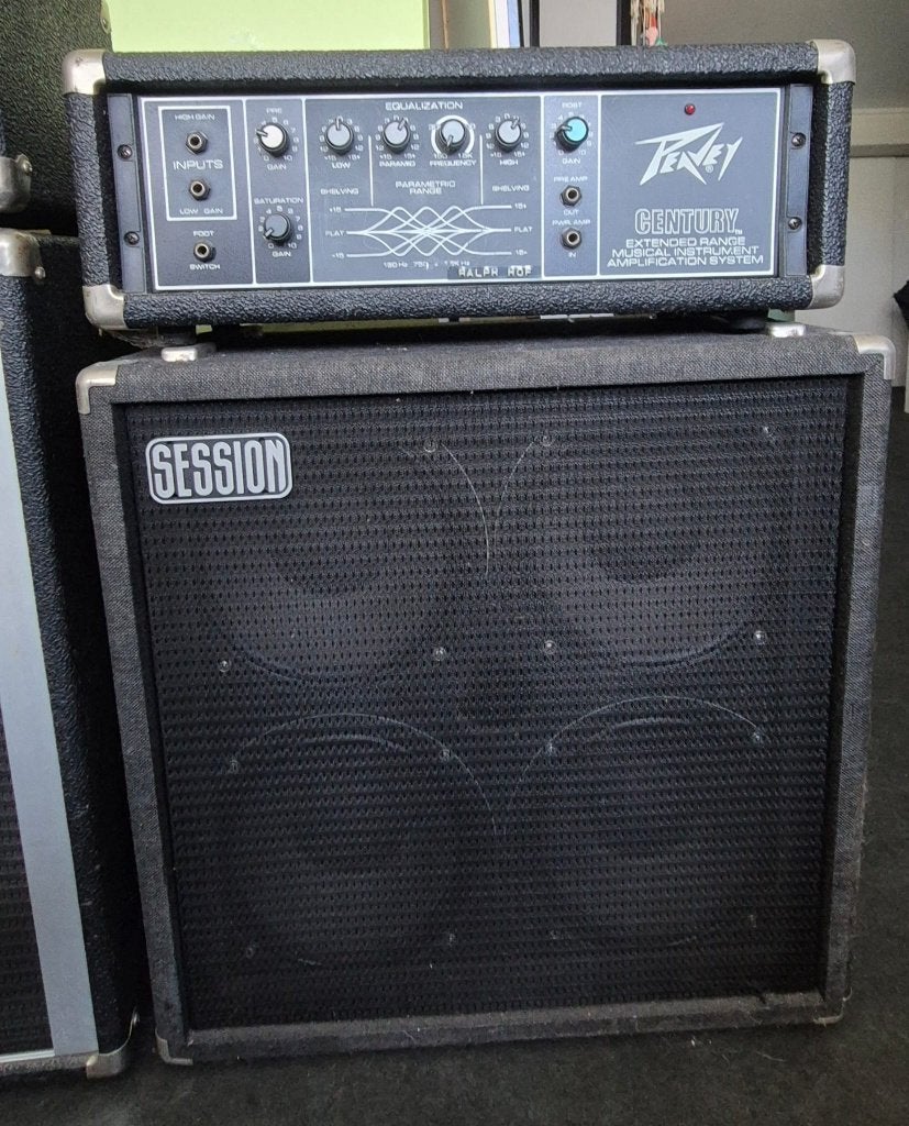 Peavey Century 200H amp + Session BC-100 Box, Ophalen, Gebruikt, Gitaar, 100 watt of meer