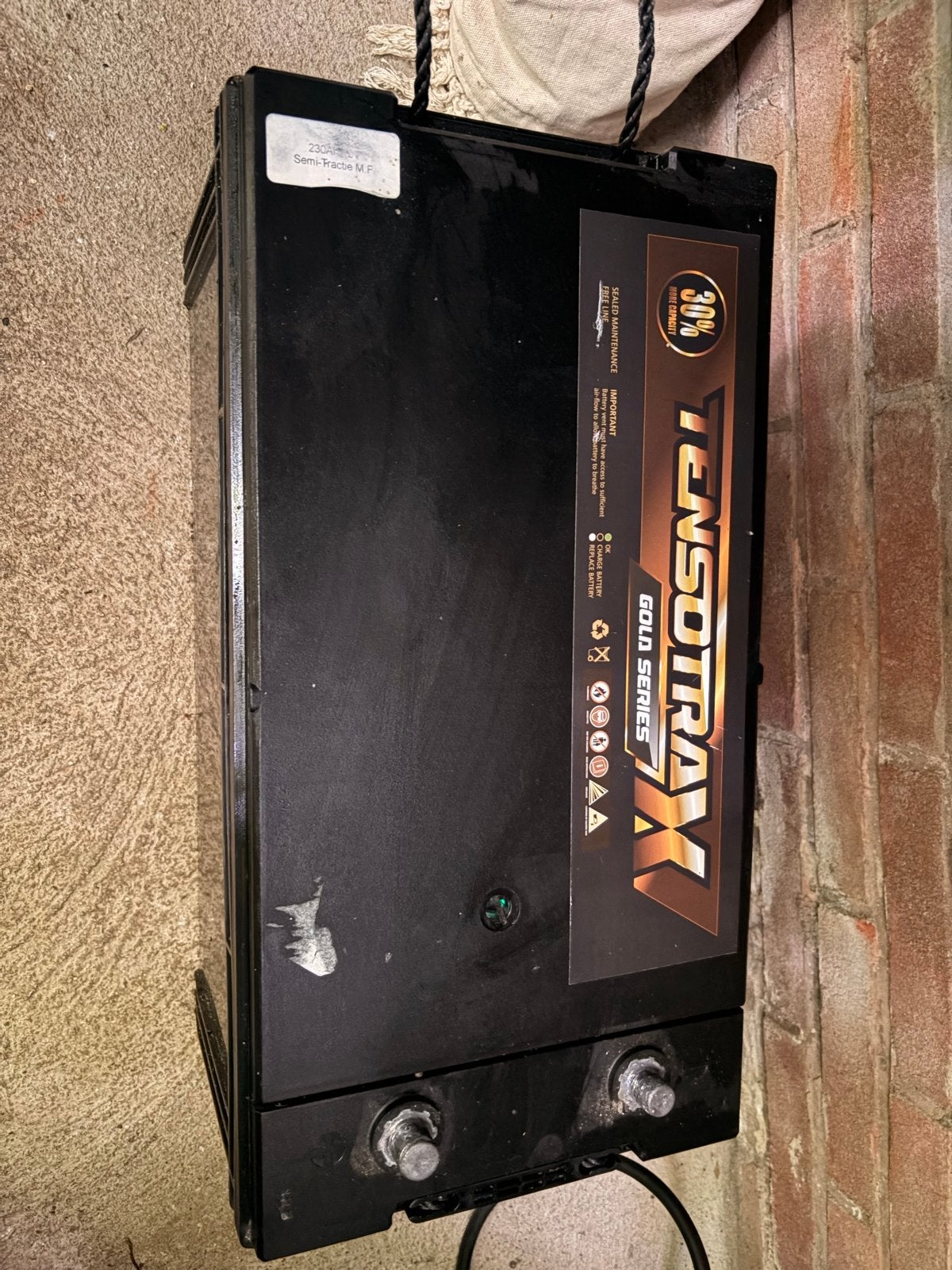 Tensotrax Gold Series Semi-Tractie MF Accu 12v 230ah, Ophalen, Gebruikt, Overige automerken